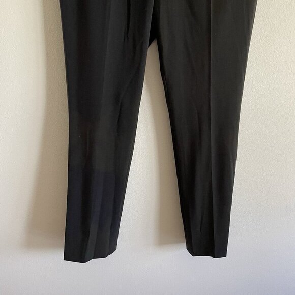 Calvin Klein Womn 8P Black Woven Mid-Rise Highline Tapered Ankle Length Pant NWT - Picture 5 of 15